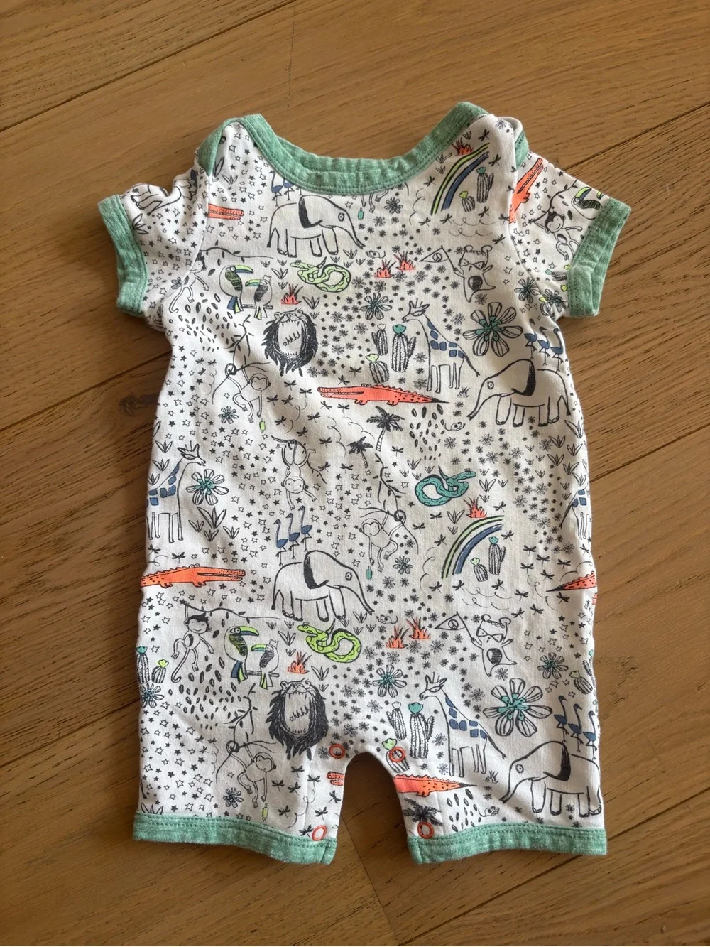 Egg by Susan Lazar printed romper - size 6 months